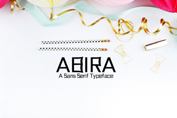 Abira: A Trendy Display Font for Editorial Design