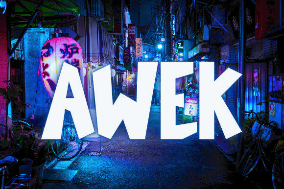 Awek Font for Eye-Catching Campaign Designs