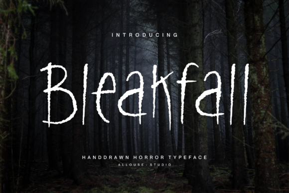 Bleakfall Font for Halloween Crafts and Creepy Designs