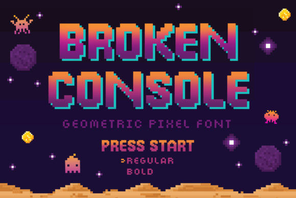 Broken Console: A Futuristic Font for Bold Branding