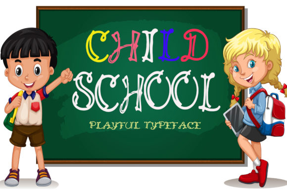 Child School Font for Bold and Playful Branding