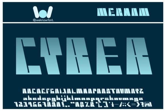 Cyber Font for Bold Web Design