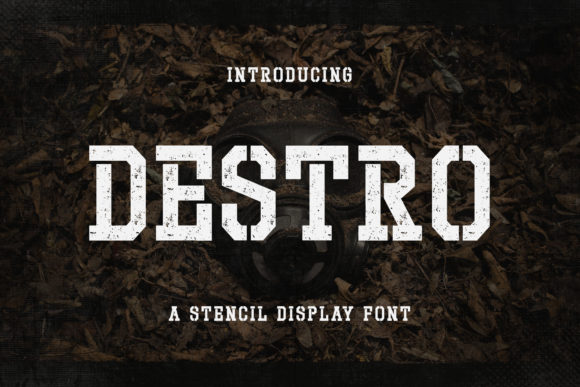 Destro Font: A Bold Retro Display Typeface