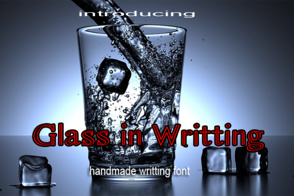 Glass in Writing Display Font for Editorial Design