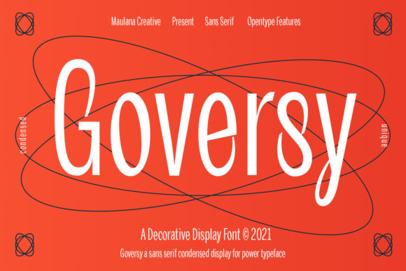 Goversy – A Clean Display Font for Handmade Creations