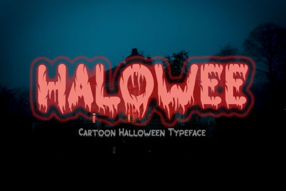 Halowee: A Creepy Display Font for Halloween-Themed Designs