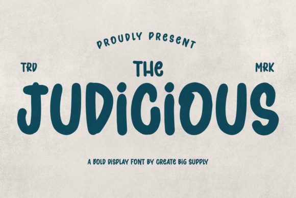 Judicious Font for Playful and Trendy Design Projects