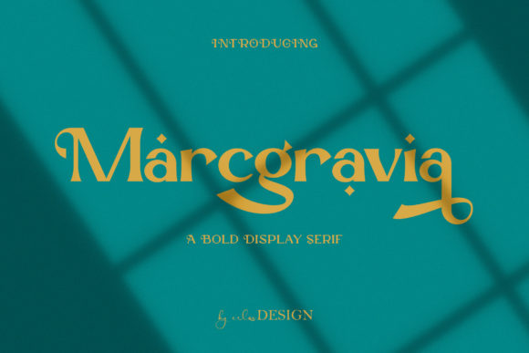 Marcgravia Font for Luxury Branding and Eye-Catching Campaigns