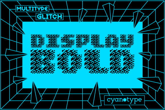 MultiType Glitch Display Bold for Trendy Digital Campaigns