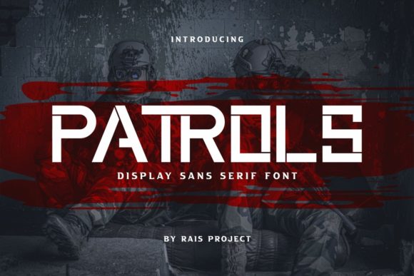 Patrols Font for Bold and Robotic Creative Projects