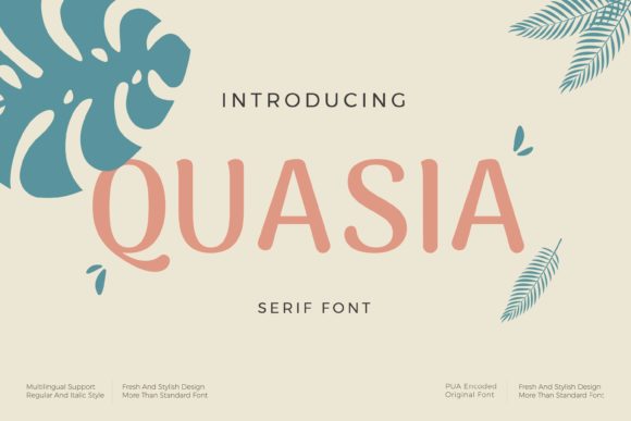 Quasia: A Display Font That Elevates Handmade Creations