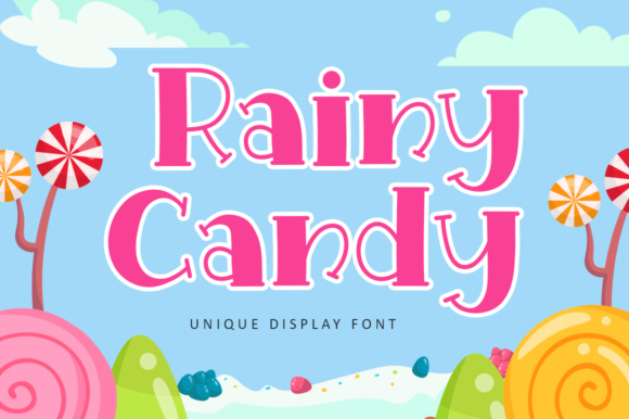 Rainy Candy: A Quirky Display Font for Playful Branding