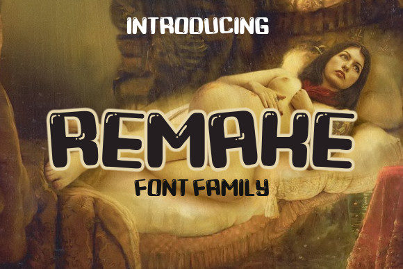 Remake Display Font for Bold Digital Branding