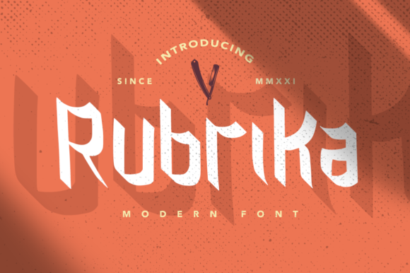 Rubrika: A Modern Display Font for Creative Branding