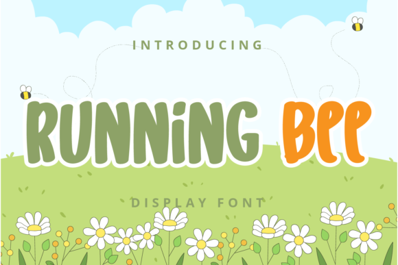 Running Bee: A Playful Display Font for Eye-Catching Editorial Design