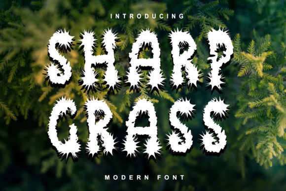 Sharp Grass: A Cool Display Font for Creative Projects