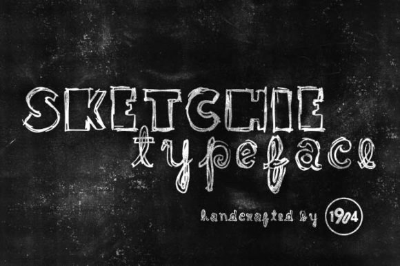 Sketchie: A Natural Display Font for Chalkboard-Inspired Branding
