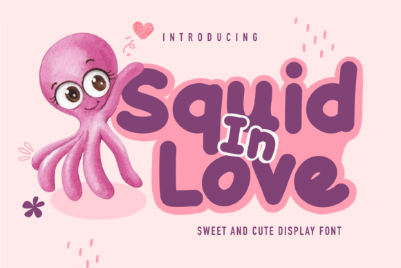 Squid in Love Font for Business Branding and Design