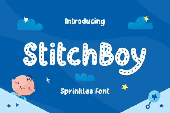 Stitch Boy Font for Playful Craft and Design Projects