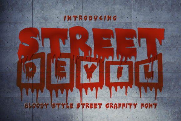 Street Devil: A Bold Display Font for Creepy Halloween Creations