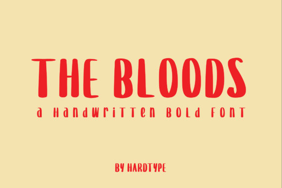 The Bloods: A Bold Display Font for Creative Projects