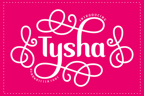Tysha: A Whimsical Display Font for Digital Creativity