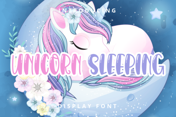 Unicorn Sleeping Font for Creative and Commercial Projects